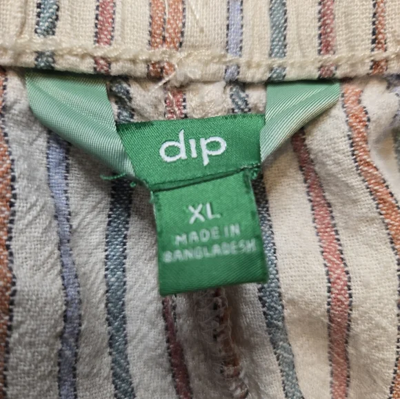 Striped Shorts, Cream/Orange/Blue/Green XL - Picture 2 of 6